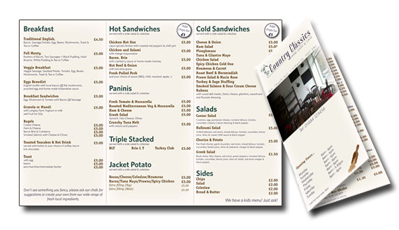 Country Classics leaflet