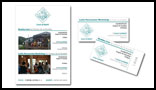 Posters and ticket for Leaf and Root cafe