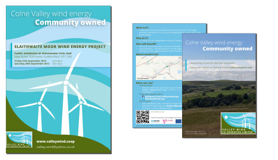 Posters and flyers for Valley Wind